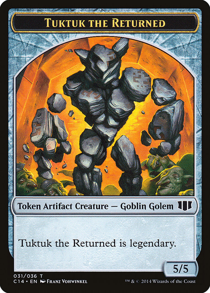 Daretti, Scrap Savant Emblem // Tuktuk the Returned Double-sided Token [Commander 2014 Tokens] | Galaxy Games LLC