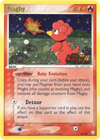 Magby (24/109) (Stamped) [EX: Team Rocket Returns] | Galaxy Games LLC