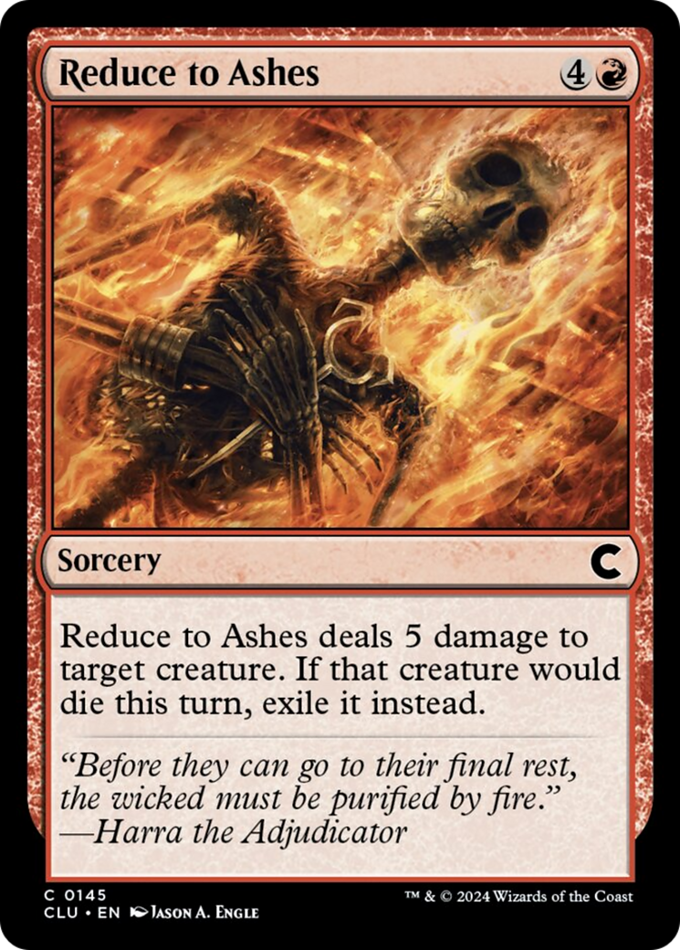 Reduce to Ashes [Ravnica: Clue Edition] | Galaxy Games LLC