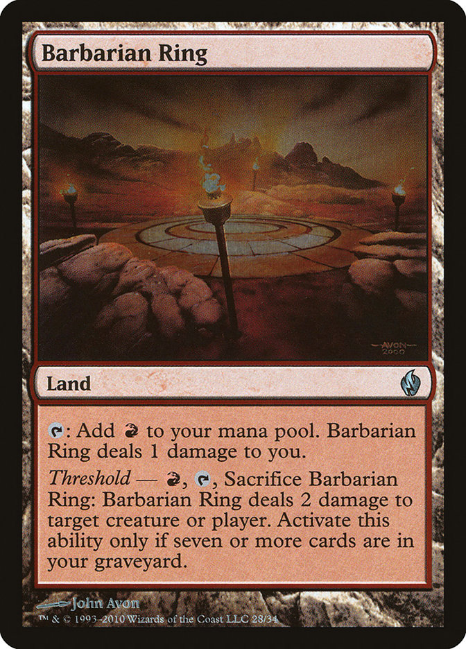 Barbarian Ring [Premium Deck Series: Fire and Lightning] | Galaxy Games LLC
