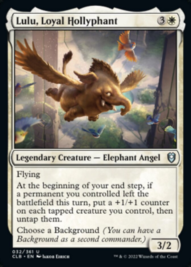 Lulu, Loyal Hollyphant [Commander Legends: Battle for Baldur's Gate] | Galaxy Games LLC