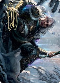 Jorn, God of Winter Art Card (Gold-Stamped Signature) [Kaldheim Art Series] | Galaxy Games LLC