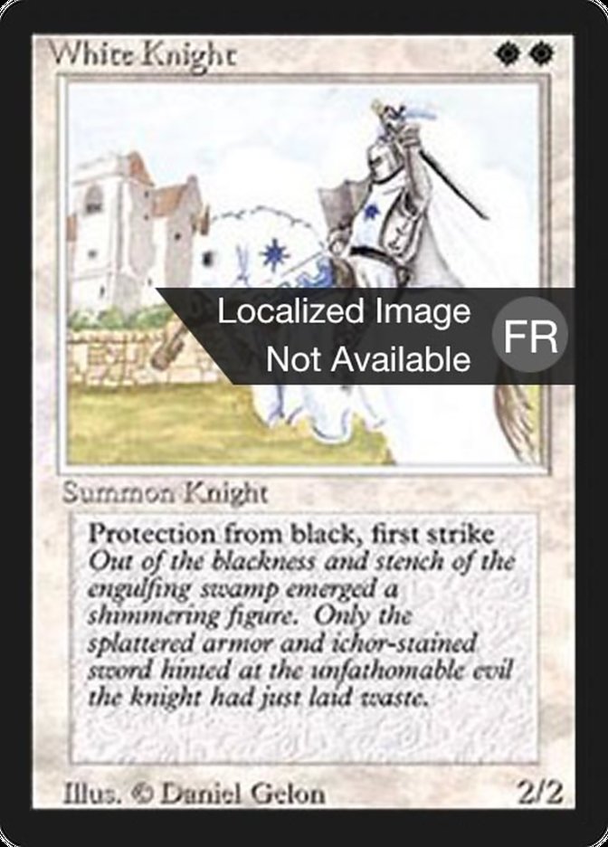 White Knight [Foreign Black Border] | Galaxy Games LLC