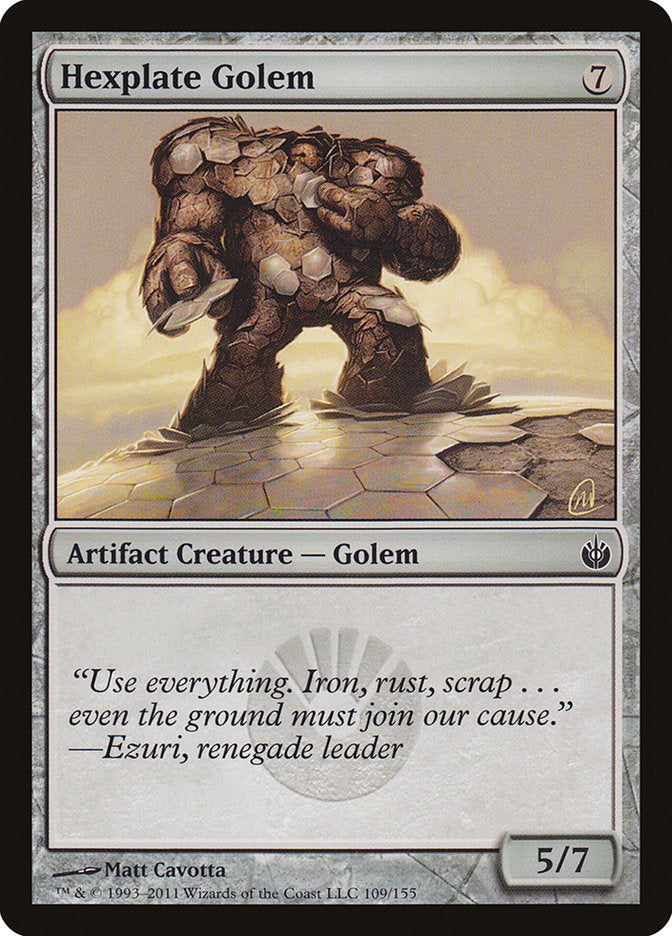 Hexplate Golem [Mirrodin Besieged] | Galaxy Games LLC