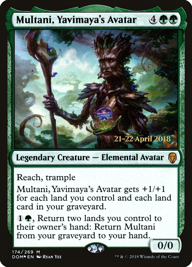 Multani, Yavimaya's Avatar [Dominaria Prerelease Promos] | Galaxy Games LLC