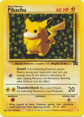 Pikachu (1) (Promo) [Wizards of the Coast: Black Star Promos] | Galaxy Games LLC