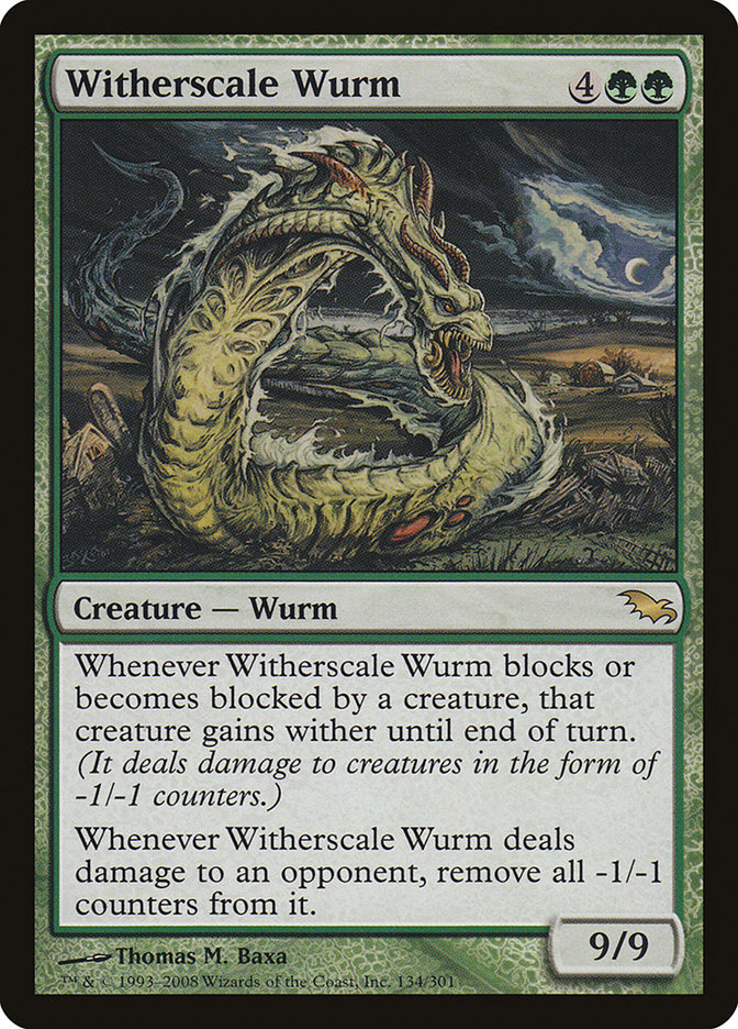 Witherscale Wurm [Shadowmoor] | Galaxy Games LLC