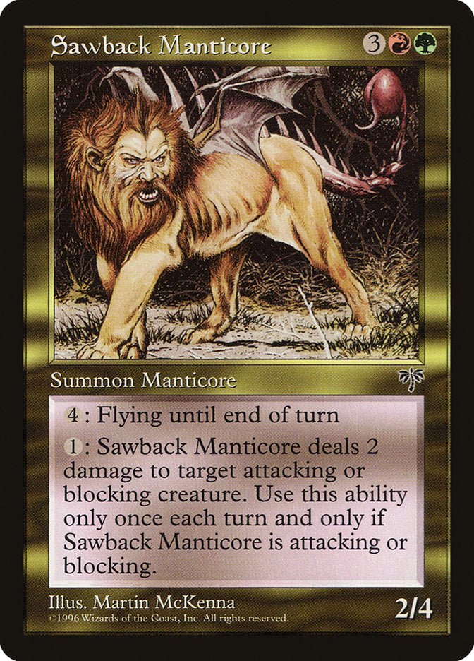 Sawback Manticore [Mirage] | Galaxy Games LLC