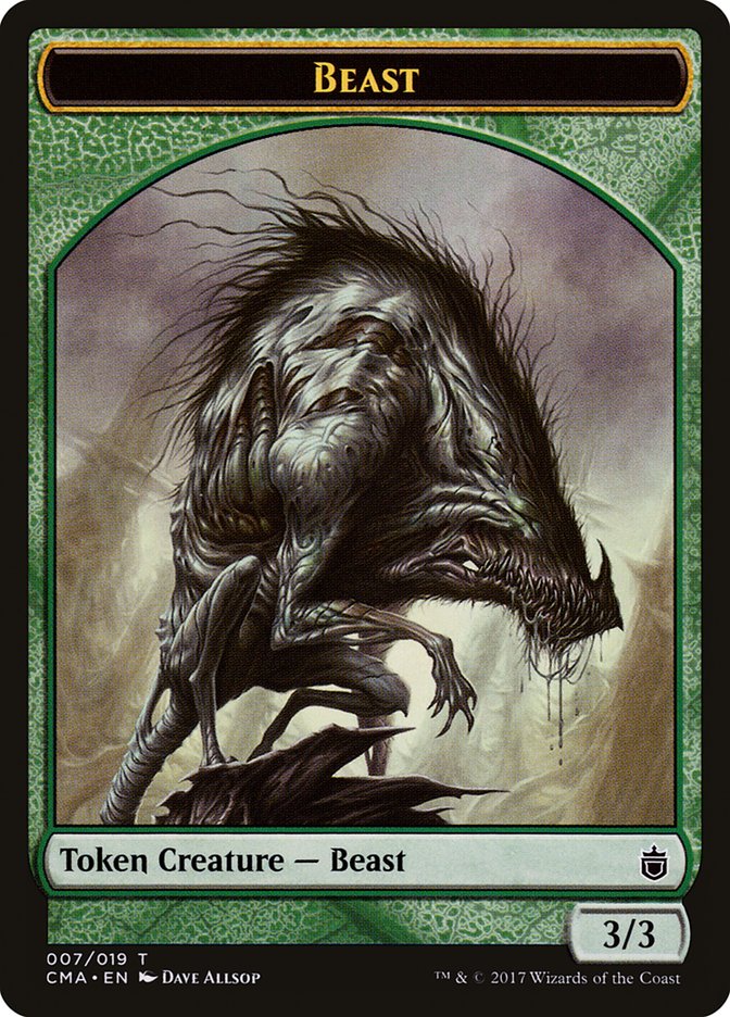 Beast Token (007/019) [Commander Anthology Tokens] | Galaxy Games LLC