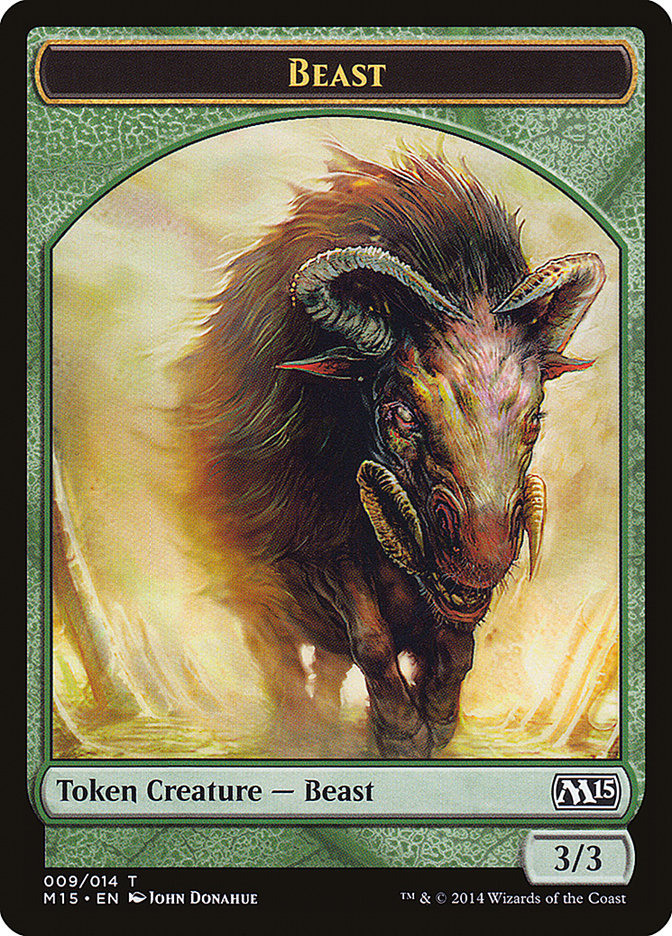 Beast Token (009/014) [Magic 2015 Tokens] | Galaxy Games LLC
