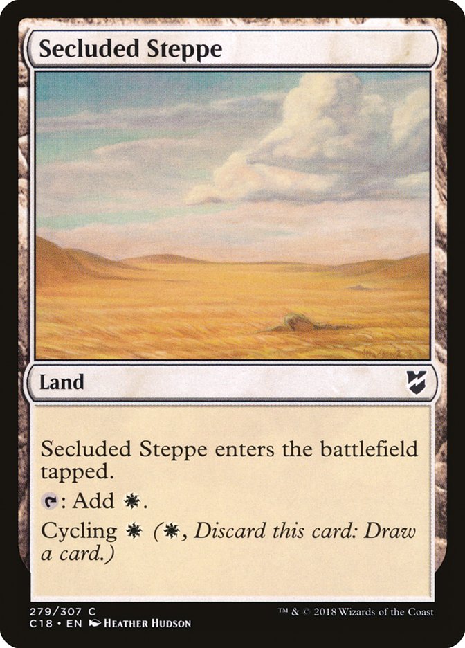 Secluded Steppe [Commander 2018] | Galaxy Games LLC