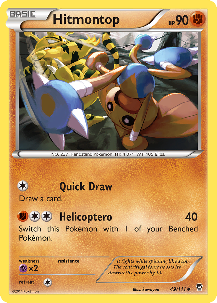 Hitmontop (49/111) [XY: Furious Fists] | Galaxy Games LLC