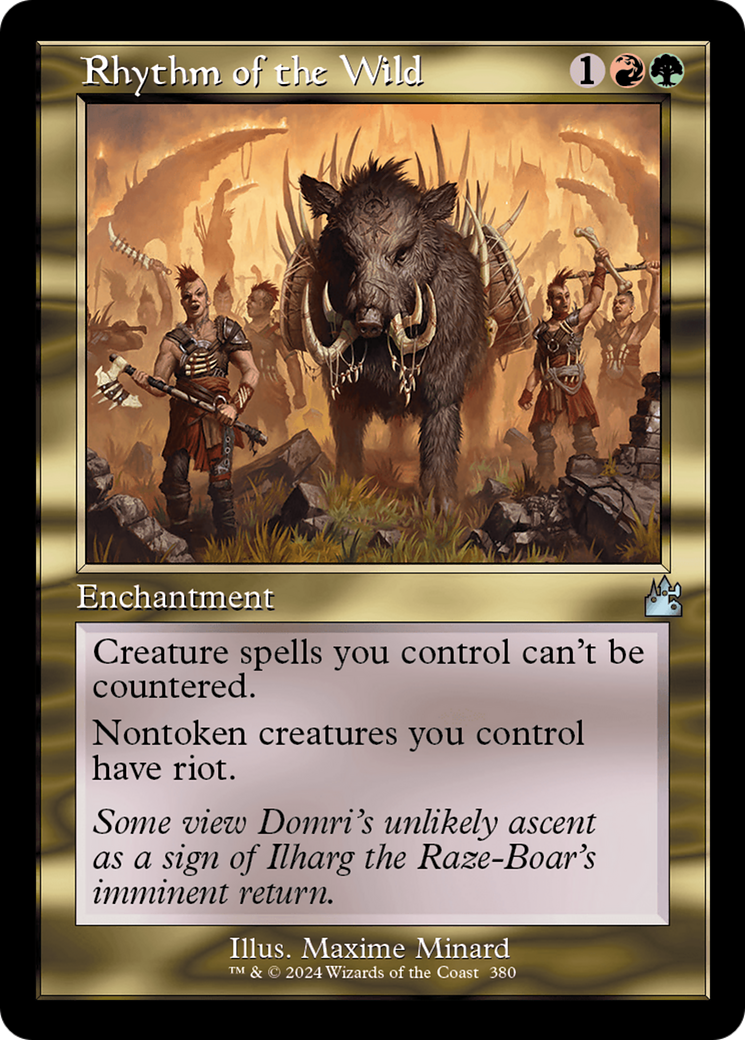 Rhythm of the Wild (Retro Frame) [Ravnica Remastered] | Galaxy Games LLC