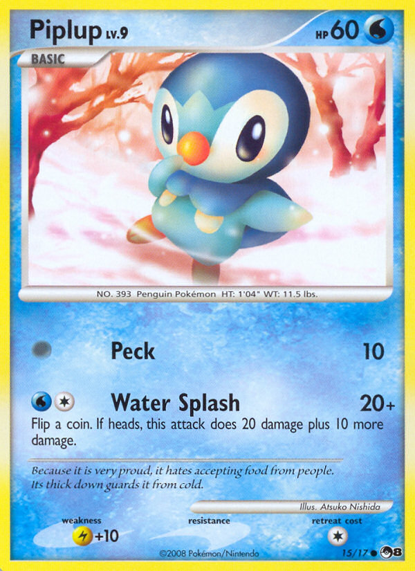 Piplup (15/17) [POP Series 8] | Galaxy Games LLC