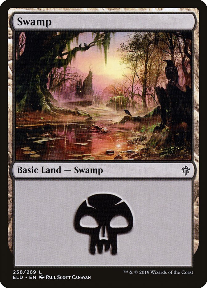 Swamp (258) [Throne of Eldraine] | Galaxy Games LLC