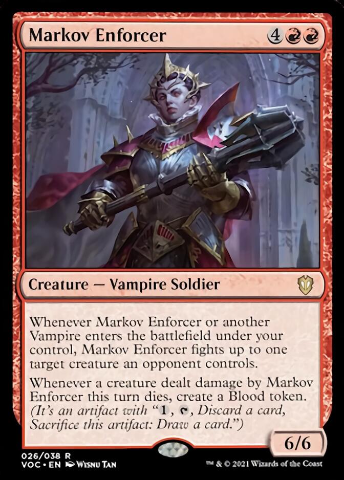 Markov Enforcer [Innistrad: Crimson Vow Commander] | Galaxy Games LLC