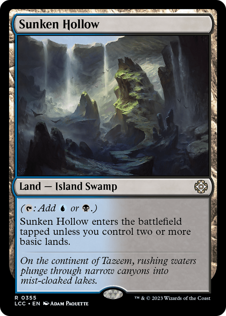 Sunken Hollow [The Lost Caverns of Ixalan Commander] | Galaxy Games LLC