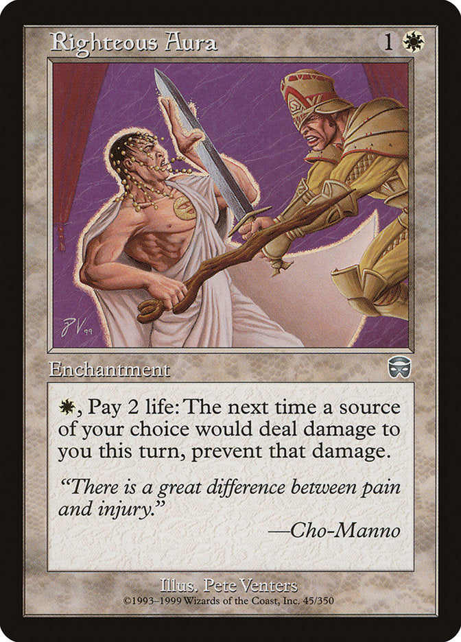 Righteous Aura [Mercadian Masques] | Galaxy Games LLC