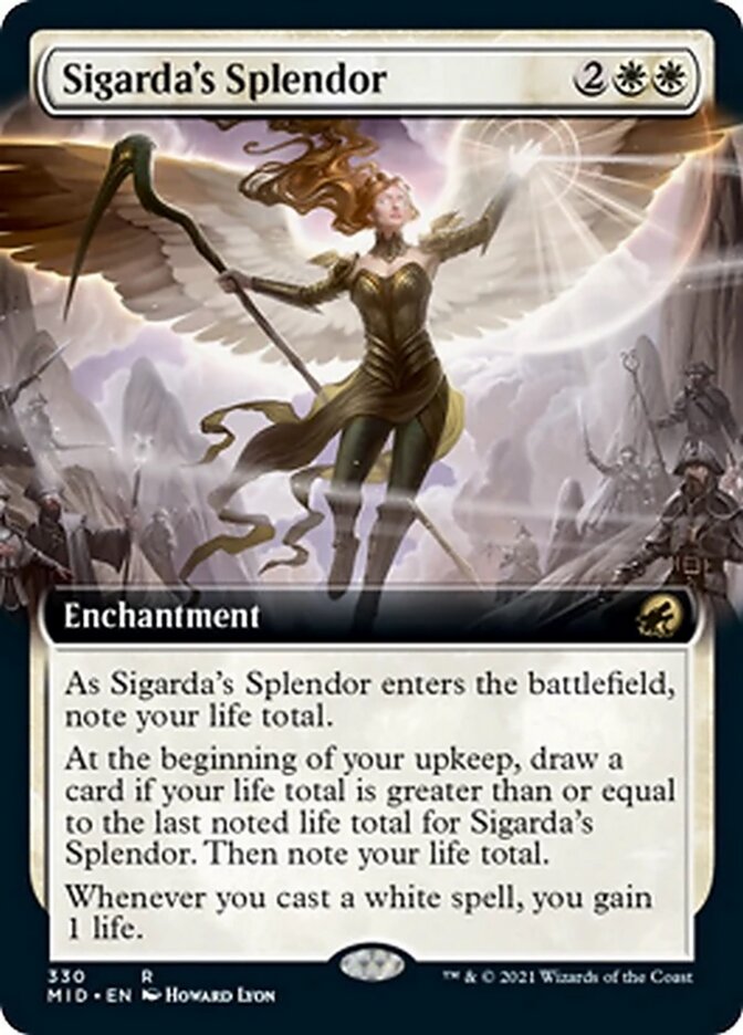 Sigarda's Splendor (Extended Art) [Innistrad: Midnight Hunt] | Galaxy Games LLC