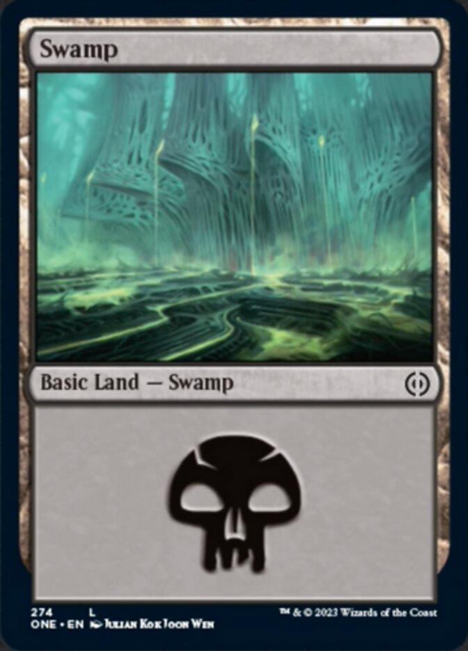 Swamp (274) [Phyrexia: All Will Be One] | Galaxy Games LLC