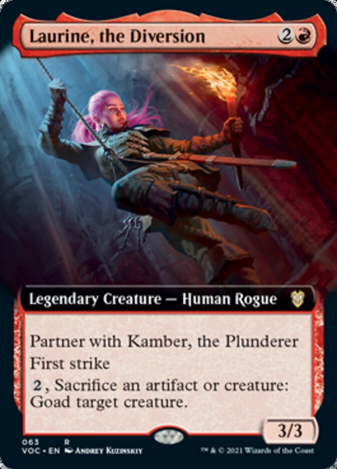 Laurine, the Diversion (Extended Art) [Innistrad: Crimson Vow Commander] | Galaxy Games LLC