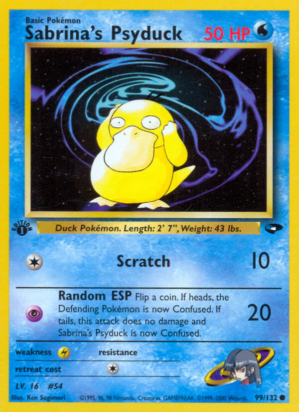 Sabrina's Psyduck (99/132) [Gym Challenge 1st Edition] | Galaxy Games LLC