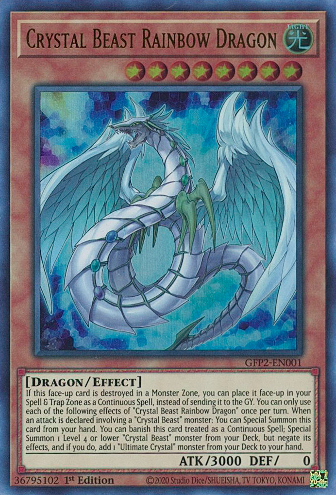 Crystal Beast Rainbow Dragon [GFP2-EN001] Ultra Rare | Galaxy Games LLC