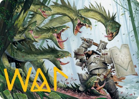 Lair of the Hydra Art Card (Gold-Stamped Signature) [Dungeons & Dragons: Adventures in the Forgotten Realms Art Series] | Galaxy Games LLC