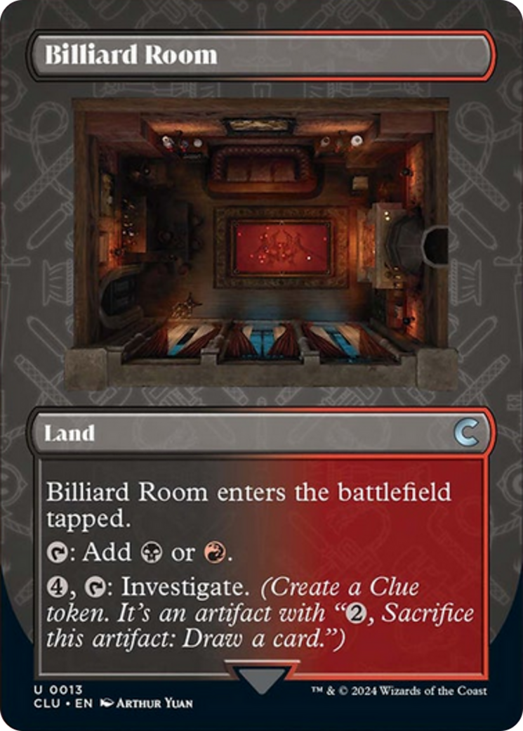 Billiard Room (Borderless) [Ravnica: Clue Edition] | Galaxy Games LLC