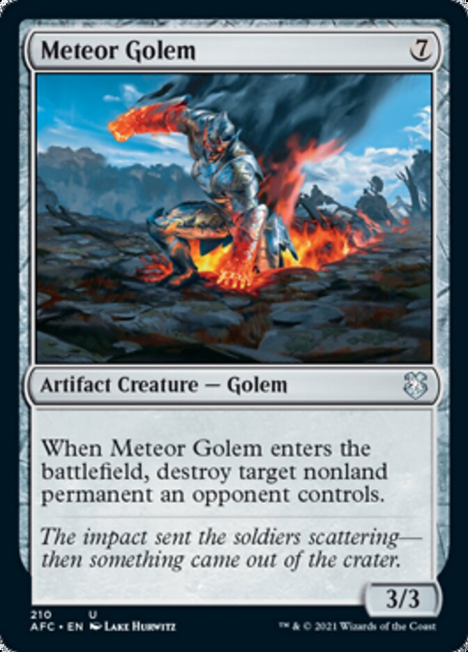 Meteor Golem [Dungeons & Dragons: Adventures in the Forgotten Realms Commander] | Galaxy Games LLC