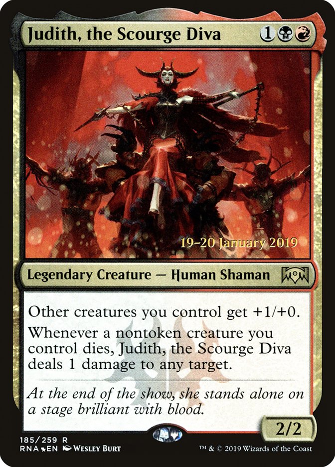 Judith, the Scourge Diva [Ravnica Allegiance Prerelease Promos] | Galaxy Games LLC