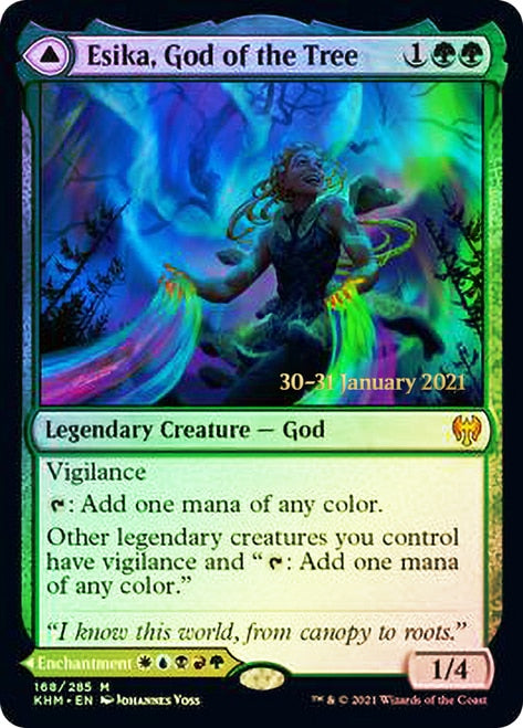 Esika, God of the Tree // The Prismatic Bridge [Kaldheim Prerelease Promos] | Galaxy Games LLC