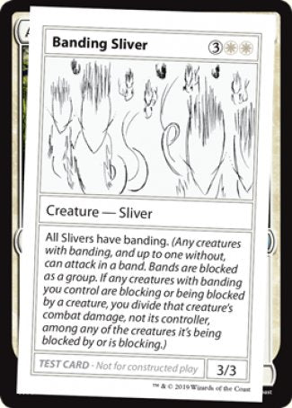 Banding Sliver (2021 Edition) [Mystery Booster Playtest Cards] | Galaxy Games LLC