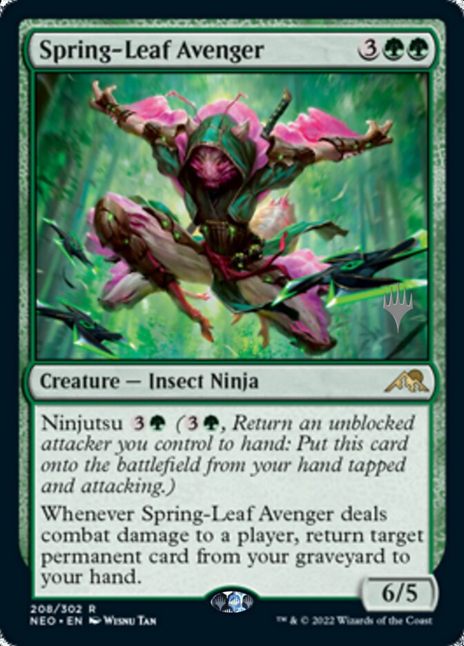 Spring-Leaf Avenger (Promo Pack) [Kamigawa: Neon Dynasty Promos] | Galaxy Games LLC