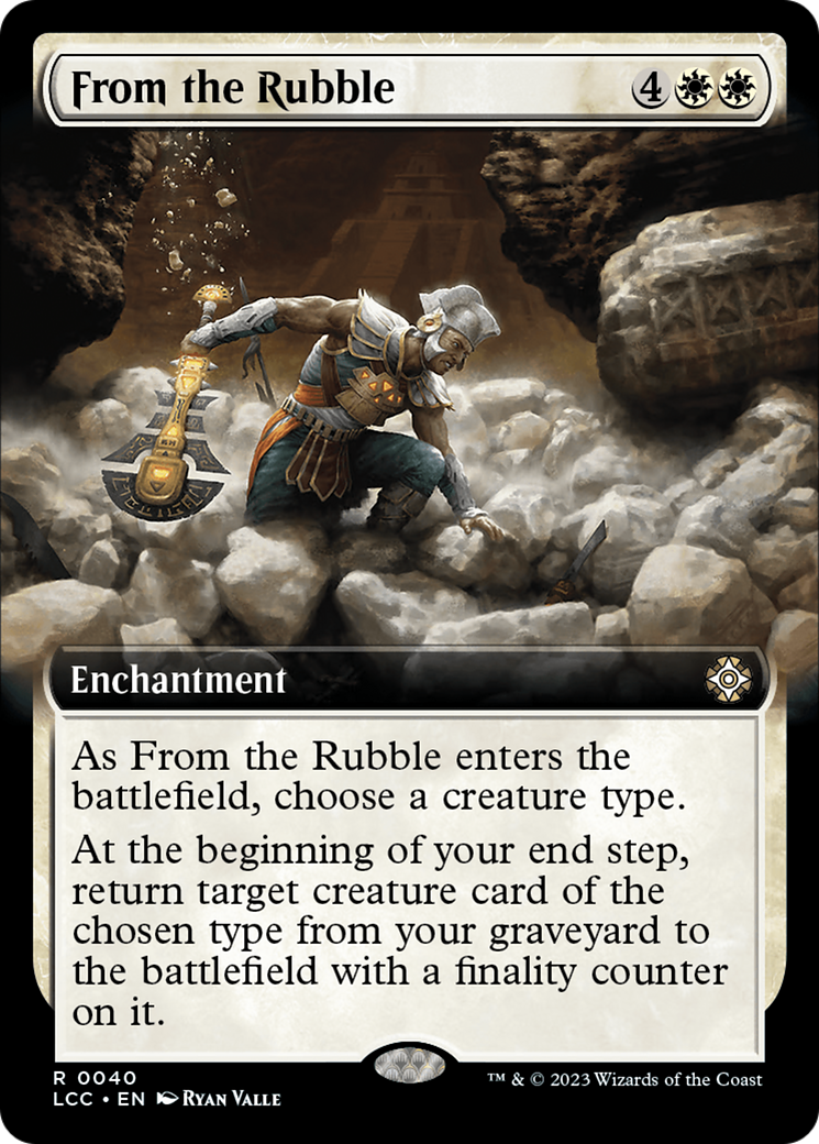 From the Rubble (Extended Art) [The Lost Caverns of Ixalan Commander] | Galaxy Games LLC