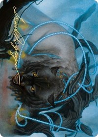 Bind the Monster Art Card (Gold-Stamped Signature) [Kaldheim Art Series] | Galaxy Games LLC