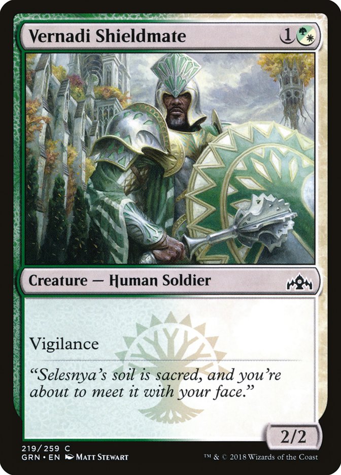 Vernadi Shieldmate [Guilds of Ravnica] | Galaxy Games LLC