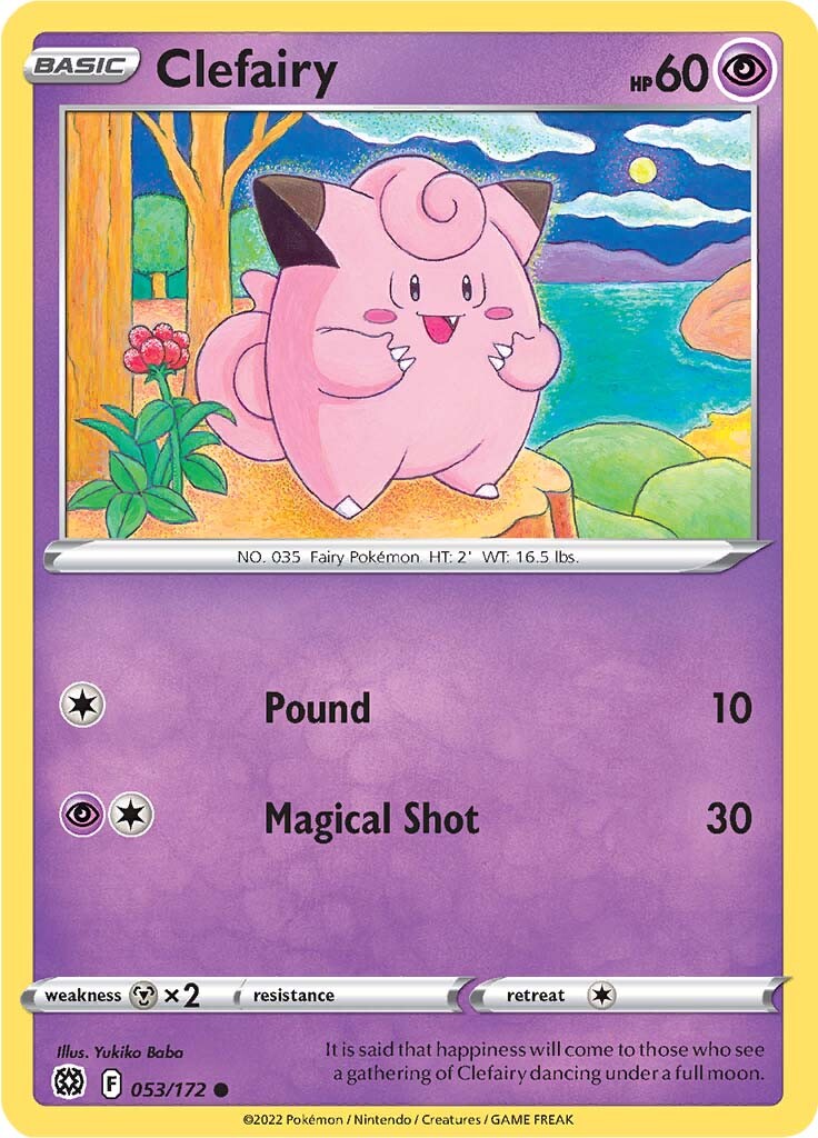 Clefairy (053/172) [Sword & Shield: Brilliant Stars] | Galaxy Games LLC