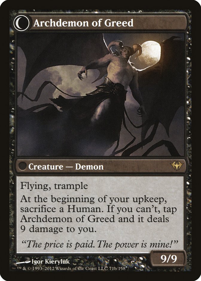 Ravenous Demon // Archdemon of Greed [Dark Ascension] | Galaxy Games LLC