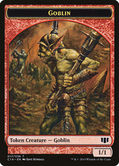 Goblin // Goat Double-sided Token [Commander 2014 Tokens] | Galaxy Games LLC
