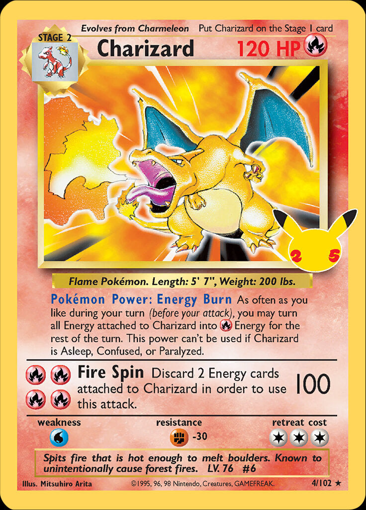 Charizard (4/102) [Celebrations: 25th Anniversary - Classic Collection] | Galaxy Games LLC