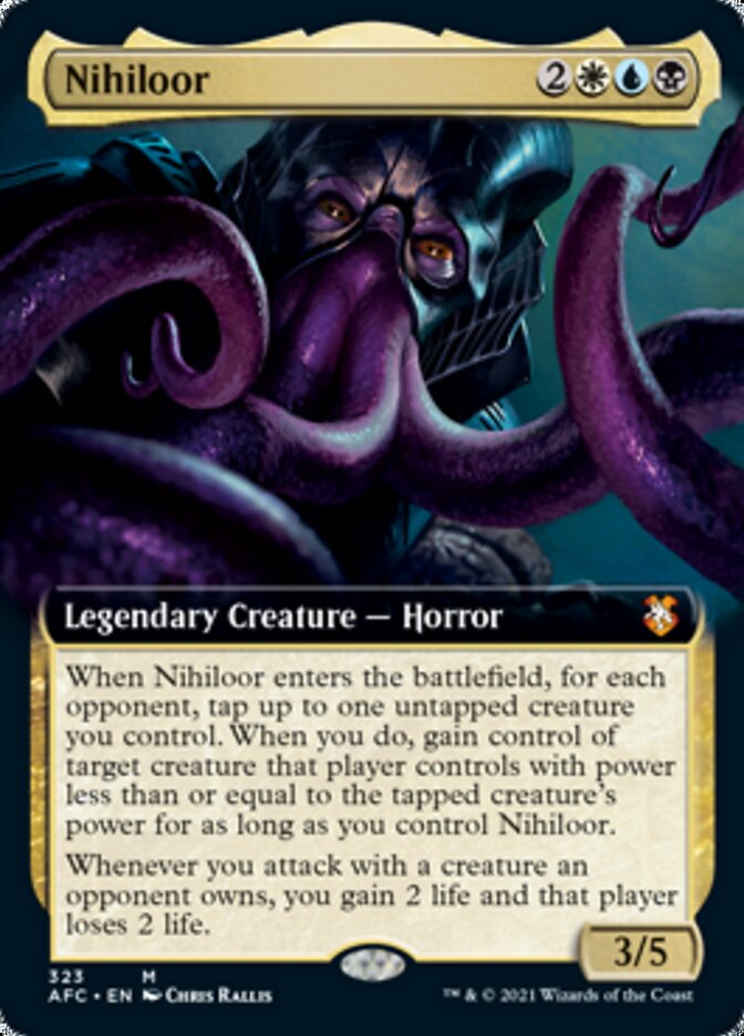 Nihiloor (Extended Art) [Dungeons & Dragons: Adventures in the Forgotten Realms Commander] | Galaxy Games LLC