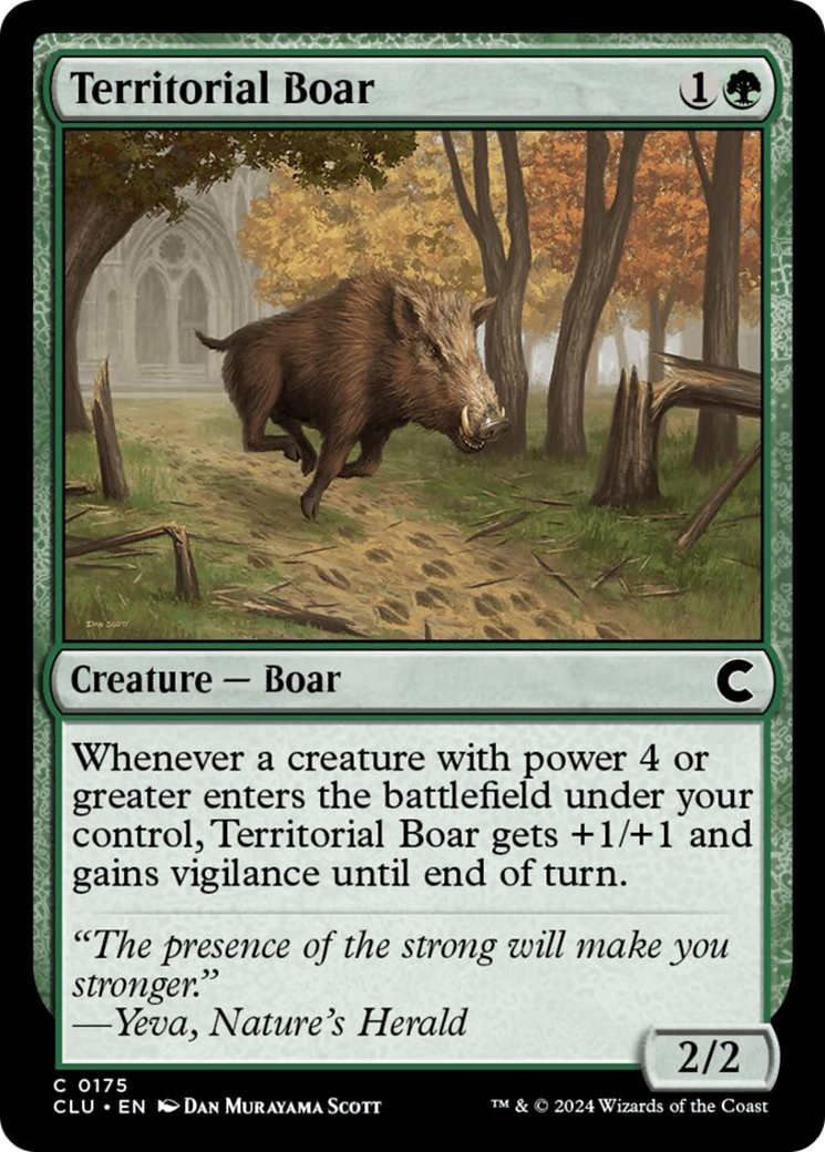 Territorial Boar [Ravnica: Clue Edition] | Galaxy Games LLC