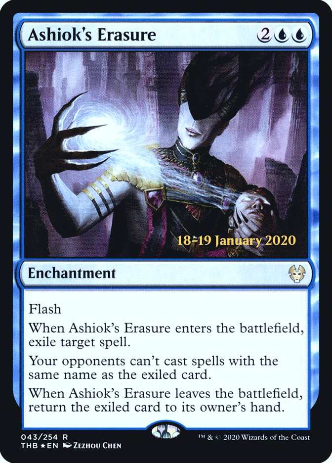 Ashiok's Erasure [Theros Beyond Death Prerelease Promos] | Galaxy Games LLC