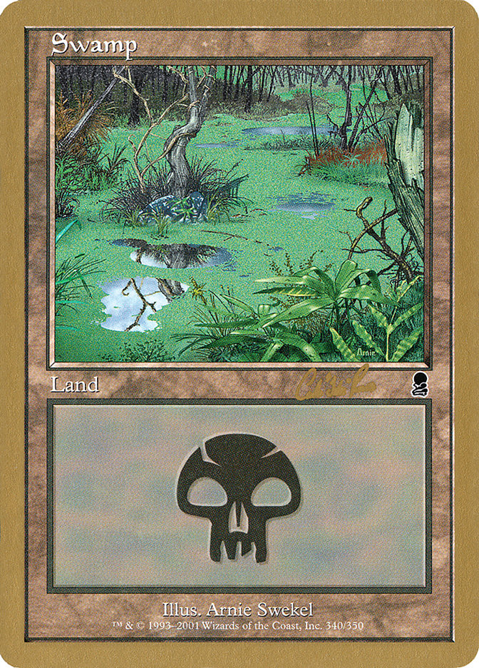 Swamp (cr340) (Carlos Romao) [World Championship Decks 2002] | Galaxy Games LLC