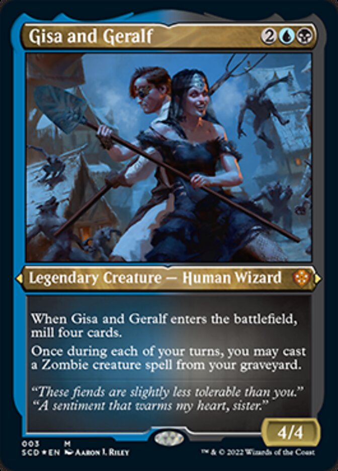 Gisa and Geralf (Foil Etched) [Starter Commander Decks] | Galaxy Games LLC