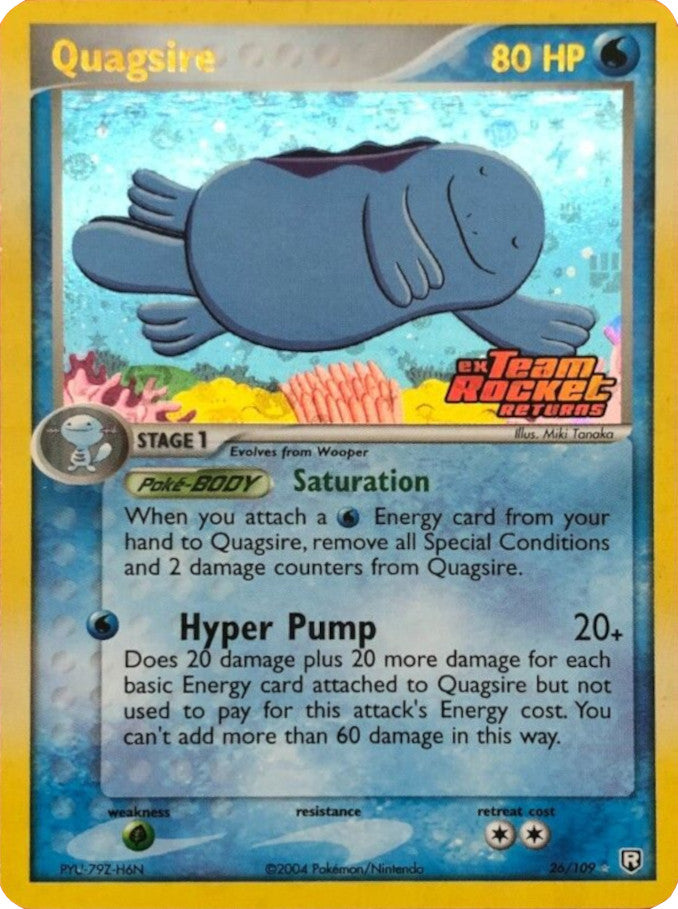 Quagsire (26/109) (Stamped) [EX: Team Rocket Returns] | Galaxy Games LLC