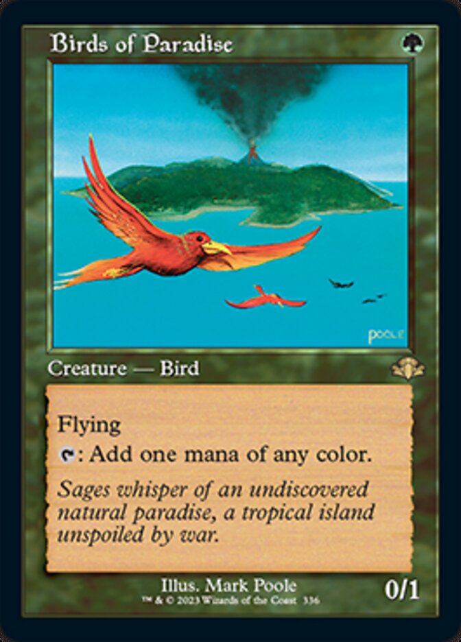 Birds of Paradise (Retro) [Dominaria Remastered] | Galaxy Games LLC