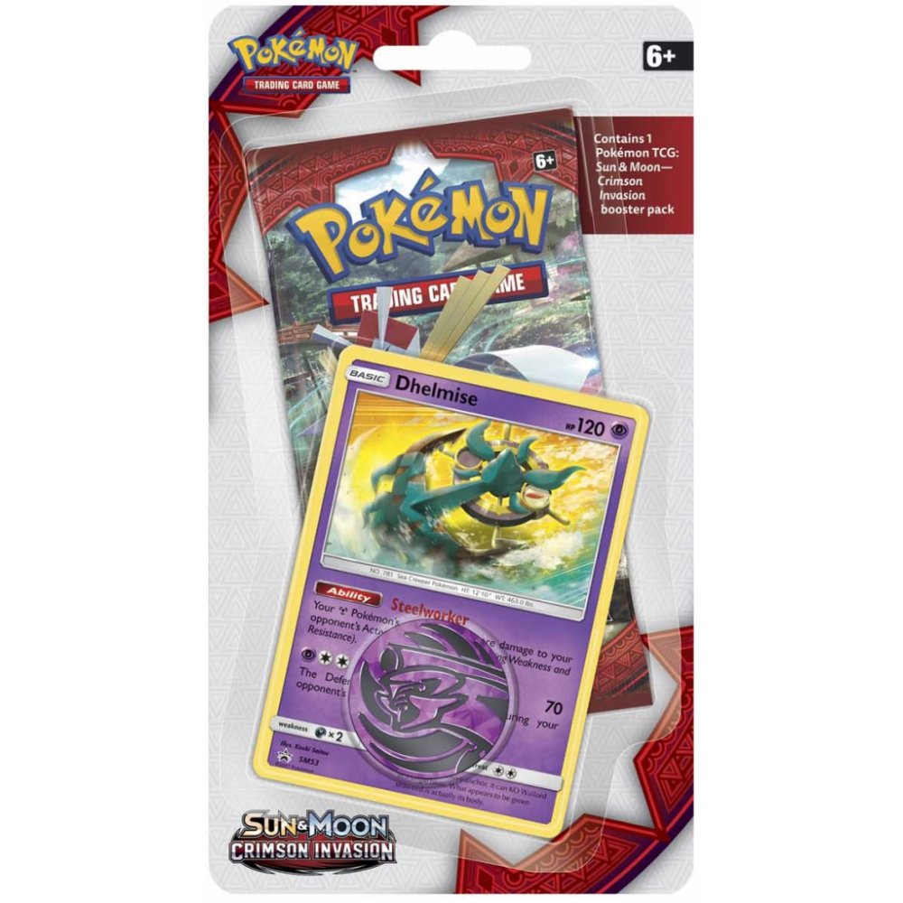 Sun & Moon: Crimson Invasion - Single Pack Blister (Dhelmise) | Galaxy Games LLC