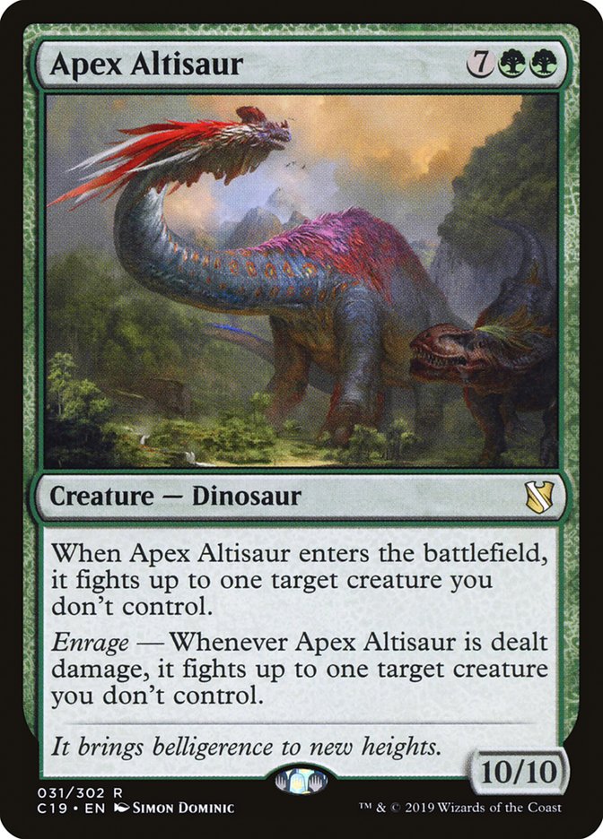 Apex Altisaur [Commander 2019] | Galaxy Games LLC